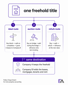 Read more about the article Title splitting explained: one freehold in, six leaseholds out